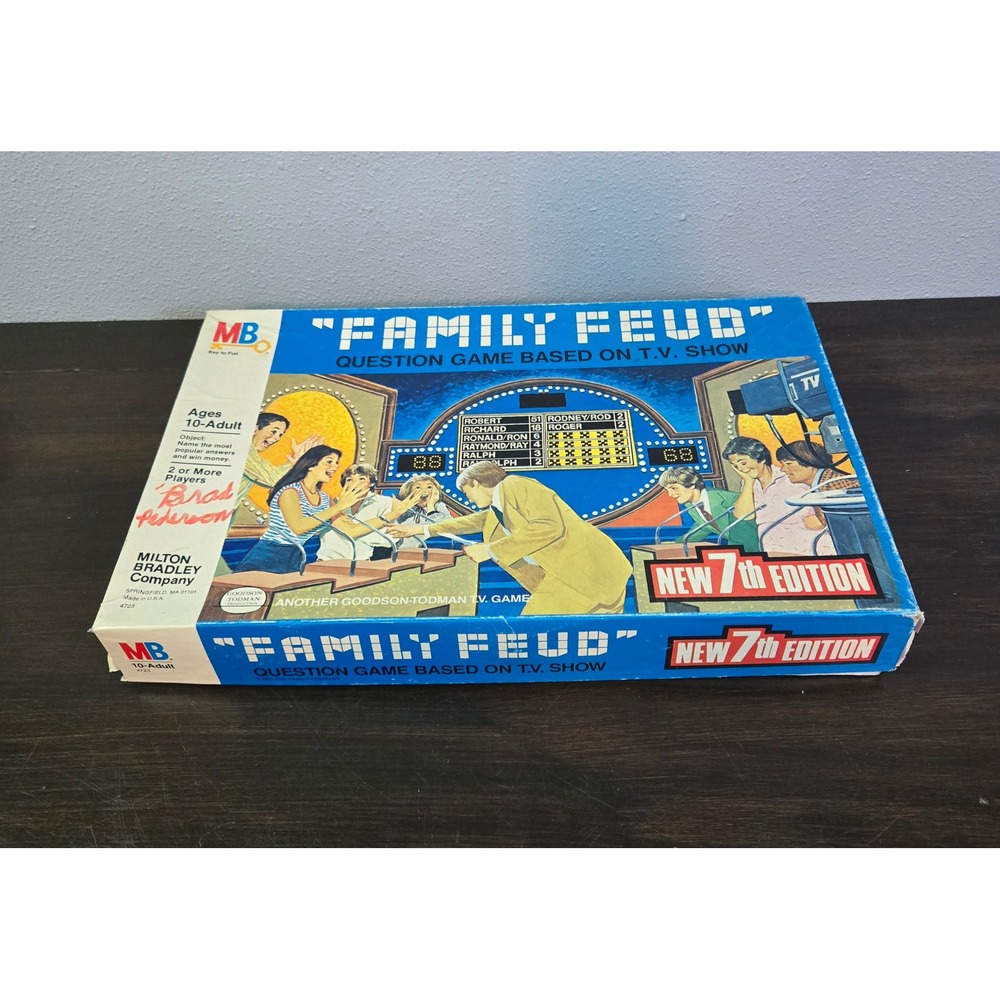 Vintage 1977 Milton Bradley Family Feud Board Game New 7th Edition 4723 Retro TV